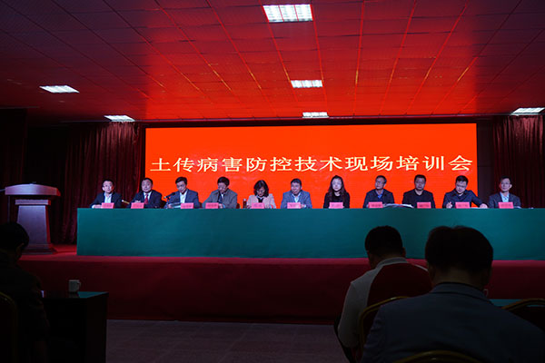 2016.03公司團隊在山東山丘開(kāi)展土傳病害防控技術(shù)現場(chǎng)培訓會(huì )